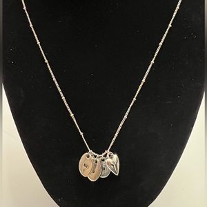 💜New MOM Silver Dainty Necklace with heart